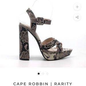 Snake skin sandal